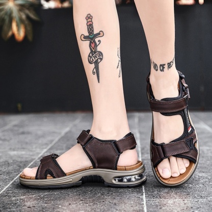 [🎁Ma félár - ne hagyd ki] Ergonomikus kialakítású valódi bőr ortopéd szandál - fájdalommentes járás👞kényelmesebbé teszi a sétát