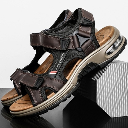 [🎁Ma félár - ne hagyd ki] Ergonomikus kialakítású valódi bőr ortopéd szandál - fájdalommentes járás👞kényelmesebbé teszi a sétát