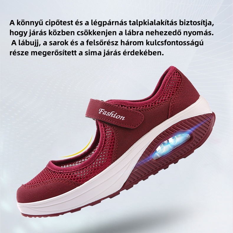 [🔥Mai féláron - ne hagyd ki] Női légáteresztő, ütéscsillapító és csúszásmentes ortopéd cipők - 168 lábbeli szabadalommal 👞 megkönnyítik a járást