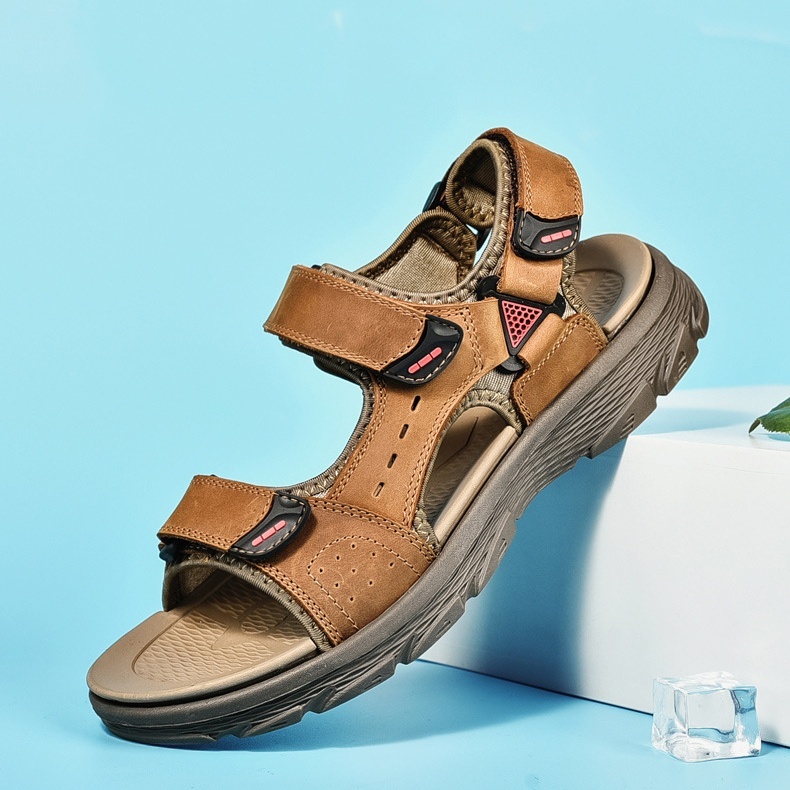 [🎁Ma félár - ne hagyd ki] Ergonomikus kialakítású valódi bőr ortopéd szandál - fájdalommentes járás👞kényelmesebbé teszi a sétát
