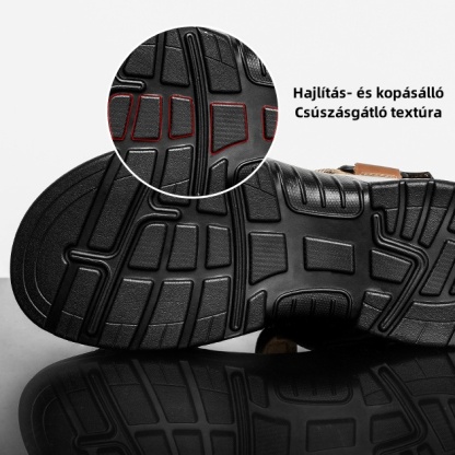 [🎁Ma félár - ne hagyd ki] Ergonomikus kialakítású valódi bőr ortopéd szandál - fájdalommentes járás👞kényelmesebbé teszi a sétát