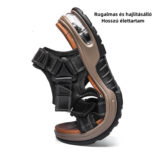 [🎁Ma félár - ne hagyd ki] Ergonomikus kialakítású valódi bőr ortopéd szandál - fájdalommentes járás👞kényelmesebbé teszi a sétát
