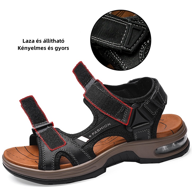 [🎁Ma félár - ne hagyd ki] Ergonomikus kialakítású valódi bőr ortopéd szandál - fájdalommentes járás👞kényelmesebbé teszi a sétát