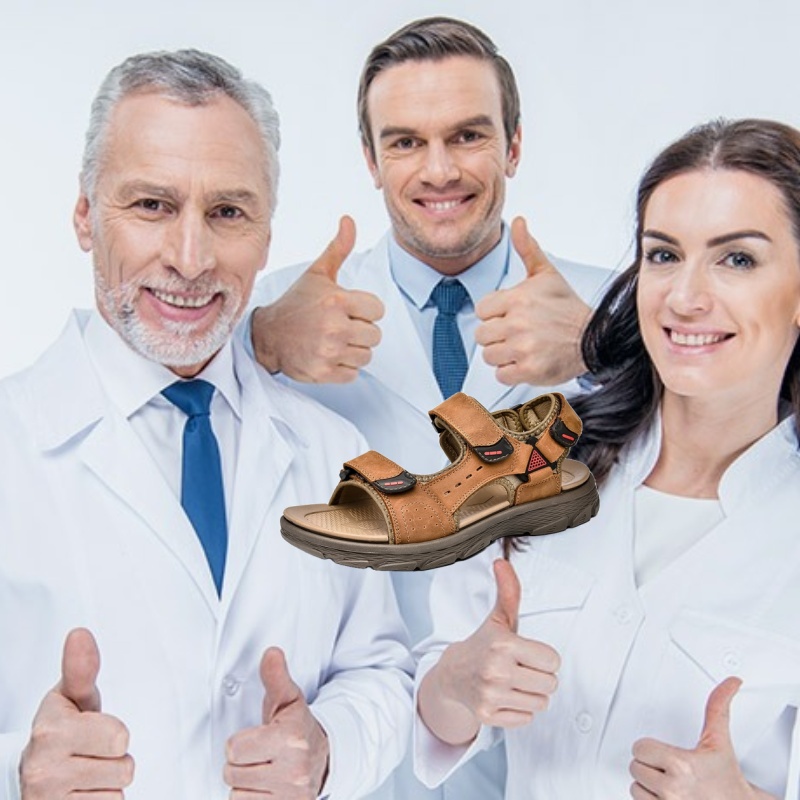 [🎁Ma félár - ne hagyd ki] Ergonomikus kialakítású valódi bőr ortopéd szandál - fájdalommentes járás👞kényelmesebbé teszi a sétát