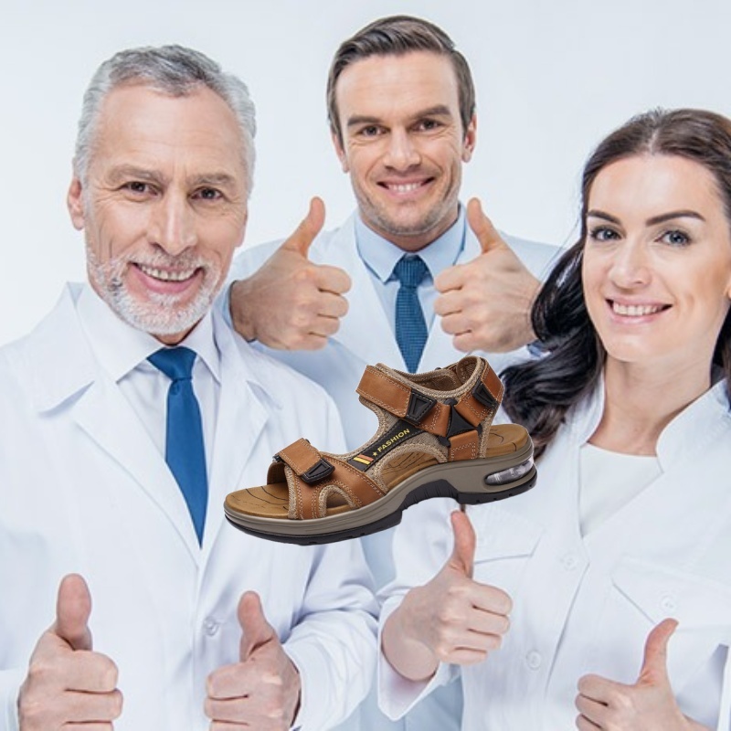 [🎁Ma félár - ne hagyd ki] Ergonomikus kialakítású valódi bőr ortopéd szandál - fájdalommentes járás👞kényelmesebbé teszi a sétát