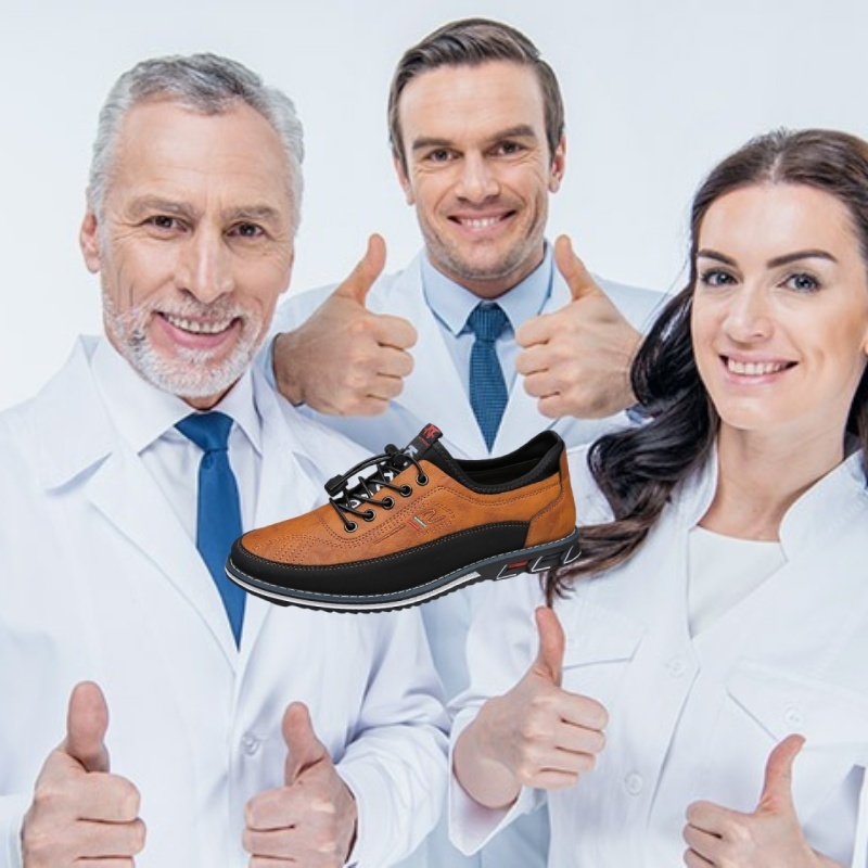 【🎁50% kedvezmény ma - ne hagyd ki】 Ergonomikus kialakítású ortopéd cipő - kiváló minőségű bőr + kézzel varrott 👞