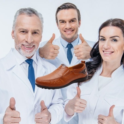 【🎁50% kedvezmény ma - ne hagyd ki】 Ergonomikus kialakítású ortopéd cipő - kiváló minőségű bőr + kézzel varrott 👞