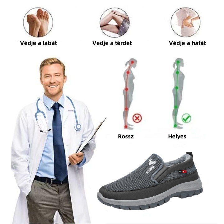 【🎁50% kedvezmény ma - ne hagyd ki】 Ergonomikus kialakítású ortopéd cipő - enyhíti a fájdalmat 👞