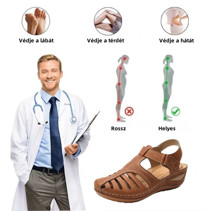🎁 Időkorlátos kedvezmény 50% - Nyári ortopéd szandál ívtámasszal, ✅ Fájdalomcsillapítás - Ergonomikus kialakítás