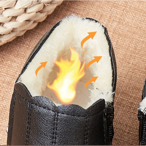 (🔥Ma 50% kedvezménnyel - ne hagyd ki ezt a lehetőséget) ⏰ - Puha és kényelmes, eredeti gyapjú női bőr cipő (ívtámasz - megkönnyíti a járást)