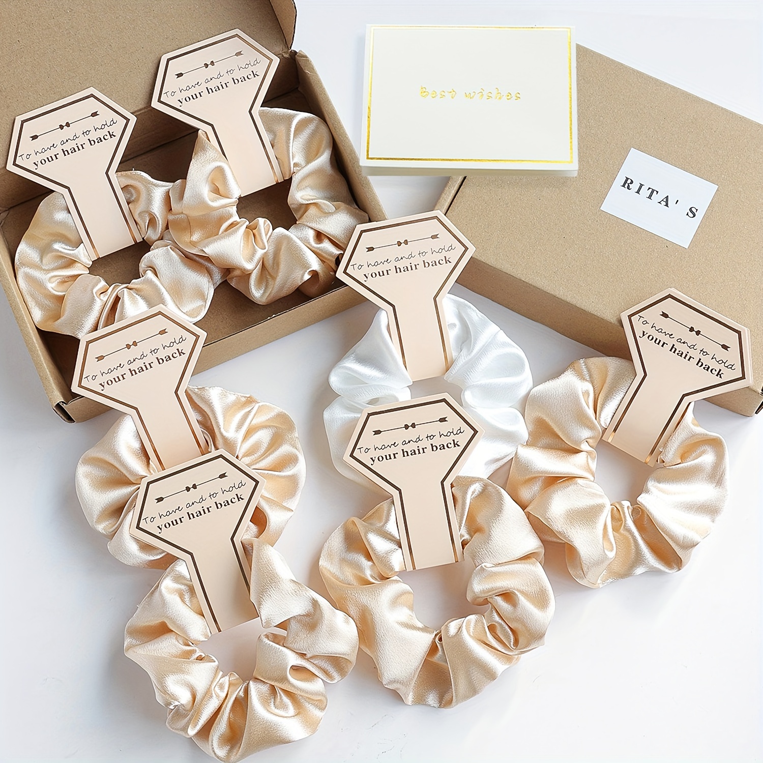 Velvet Solid Color Hair Loops 7pcs/set