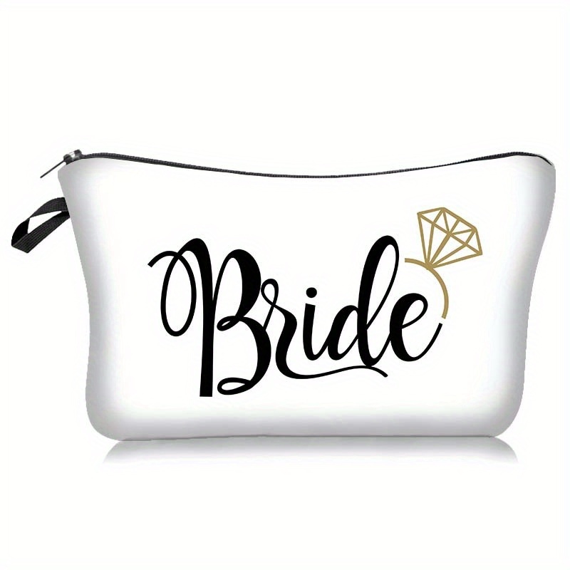 Trendy Letter Pattern Cosmetic Bag