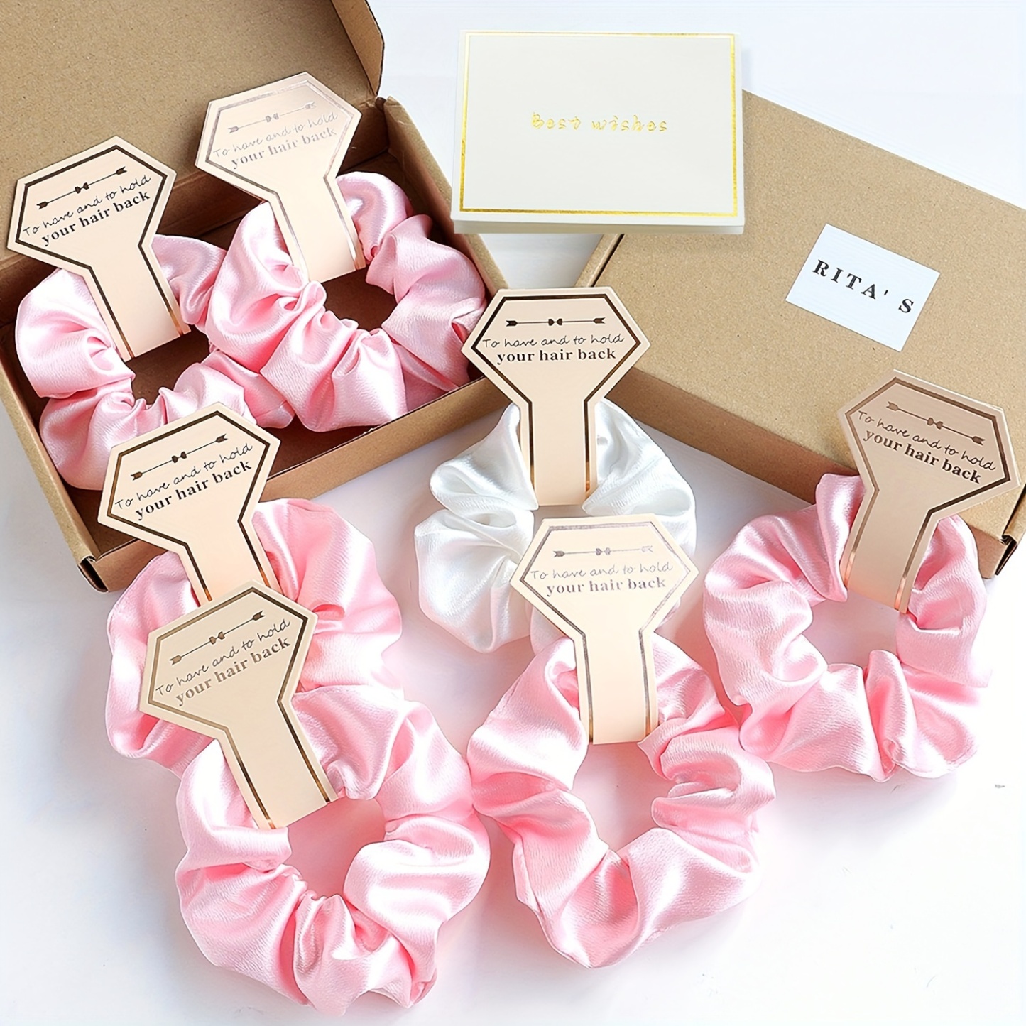 Velvet Solid Color Hair Loops 7pcs/set