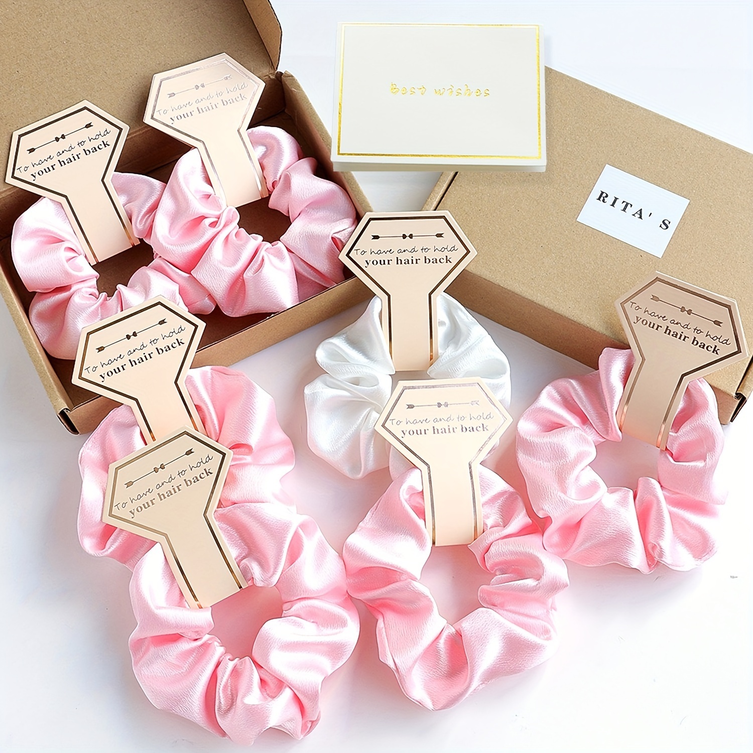 Velvet Solid Color Hair Loops 7pcs/set