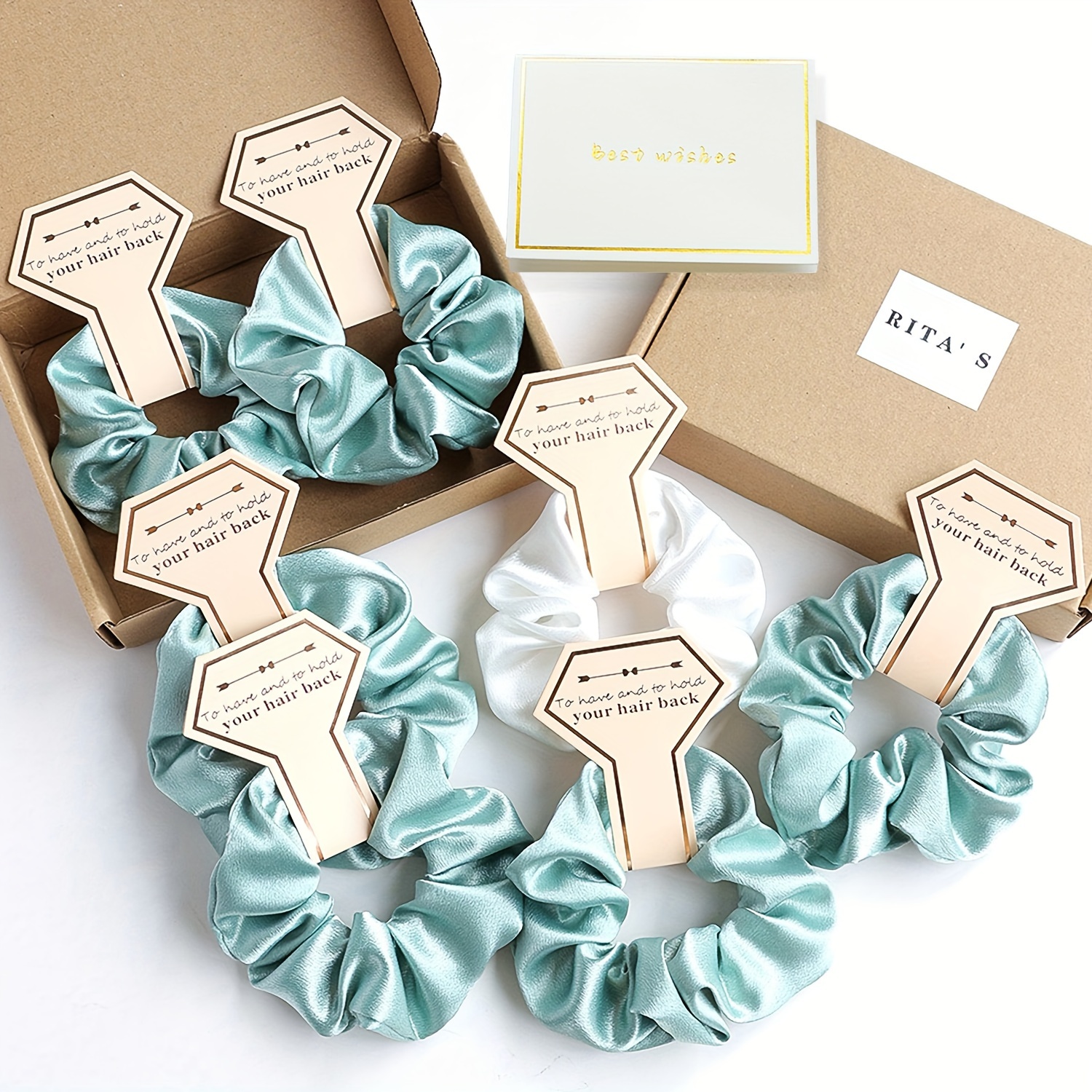 Velvet Solid Color Hair Loops 7pcs/set