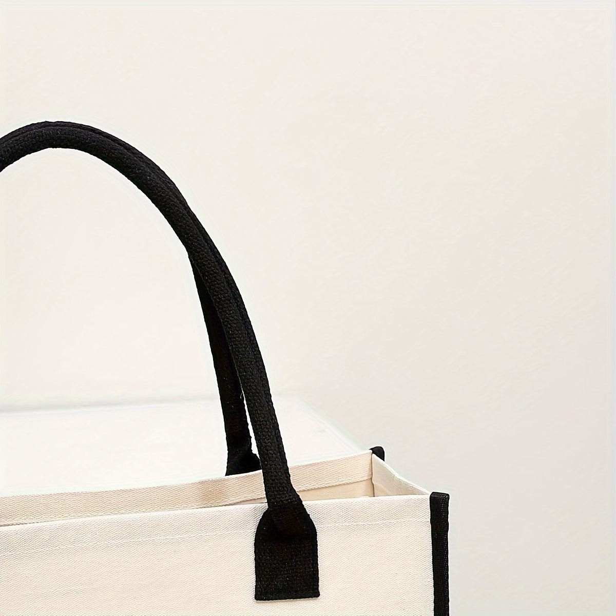 Flower Letter Print Tote Bag