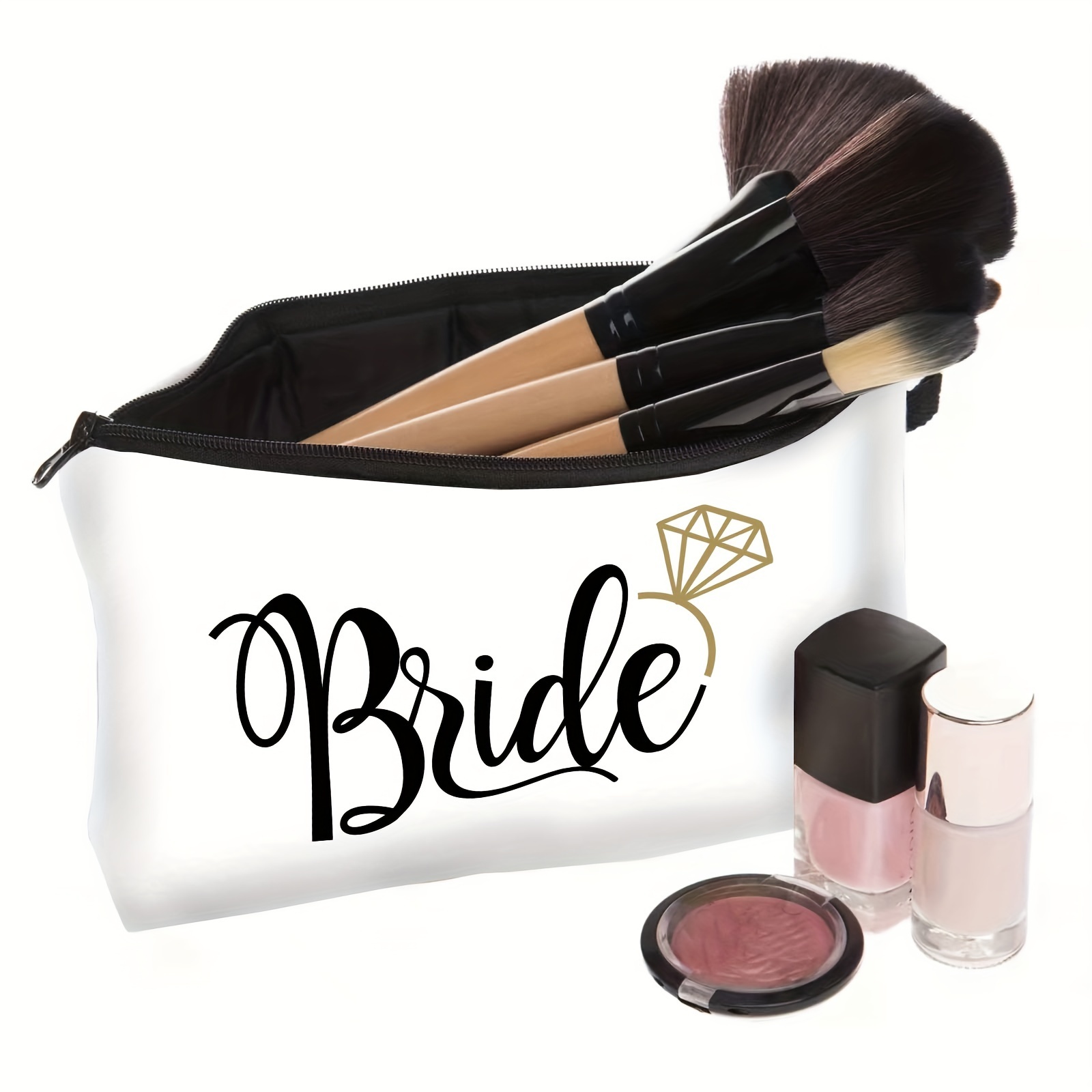 Trendy Letter Pattern Cosmetic Bag