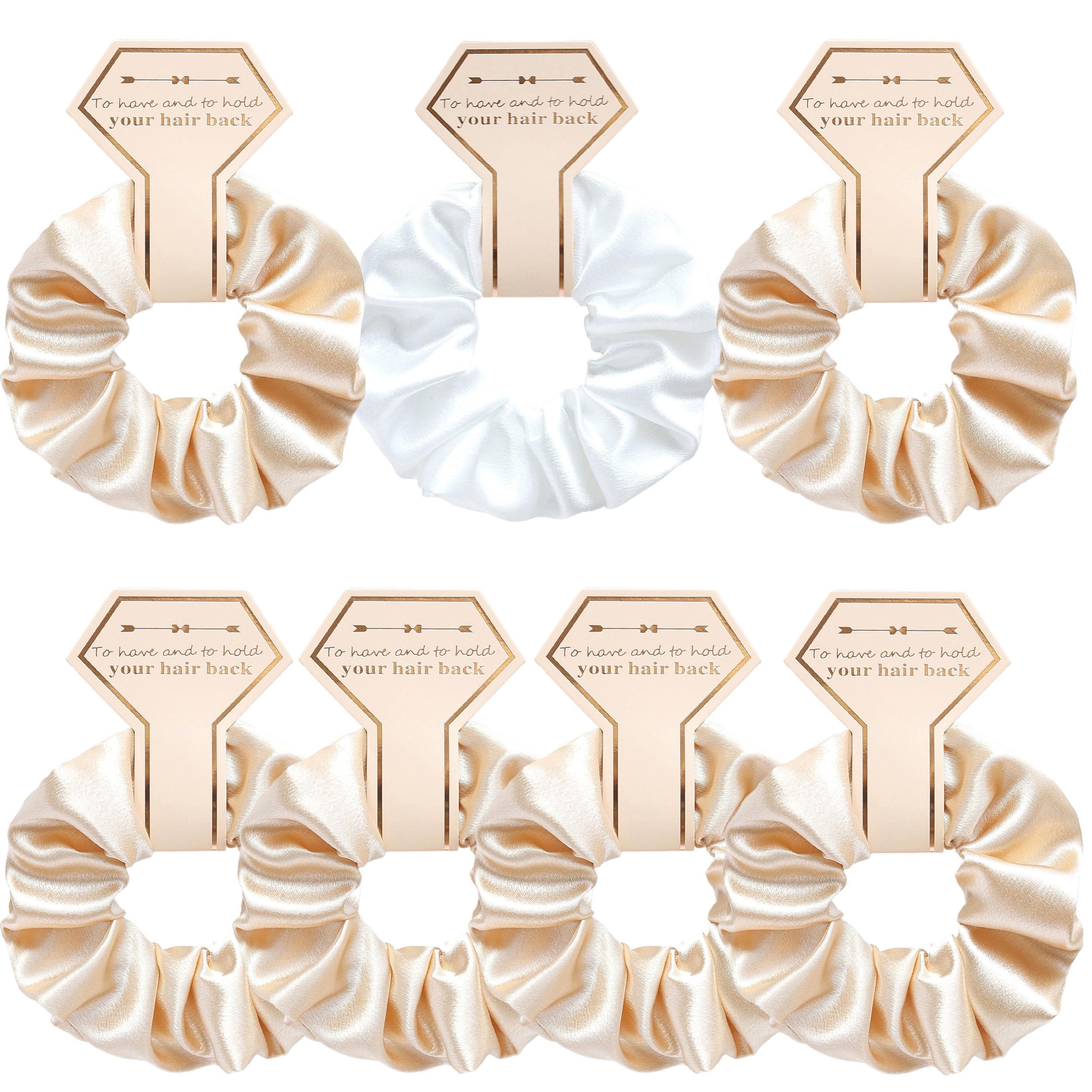 Velvet Solid Color Hair Loops 7pcs/set