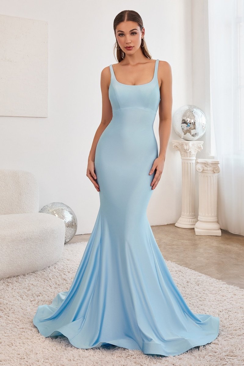 Sexy Stretch Mermaid Bridesmaid Dress With Lace Up Back #CD2219