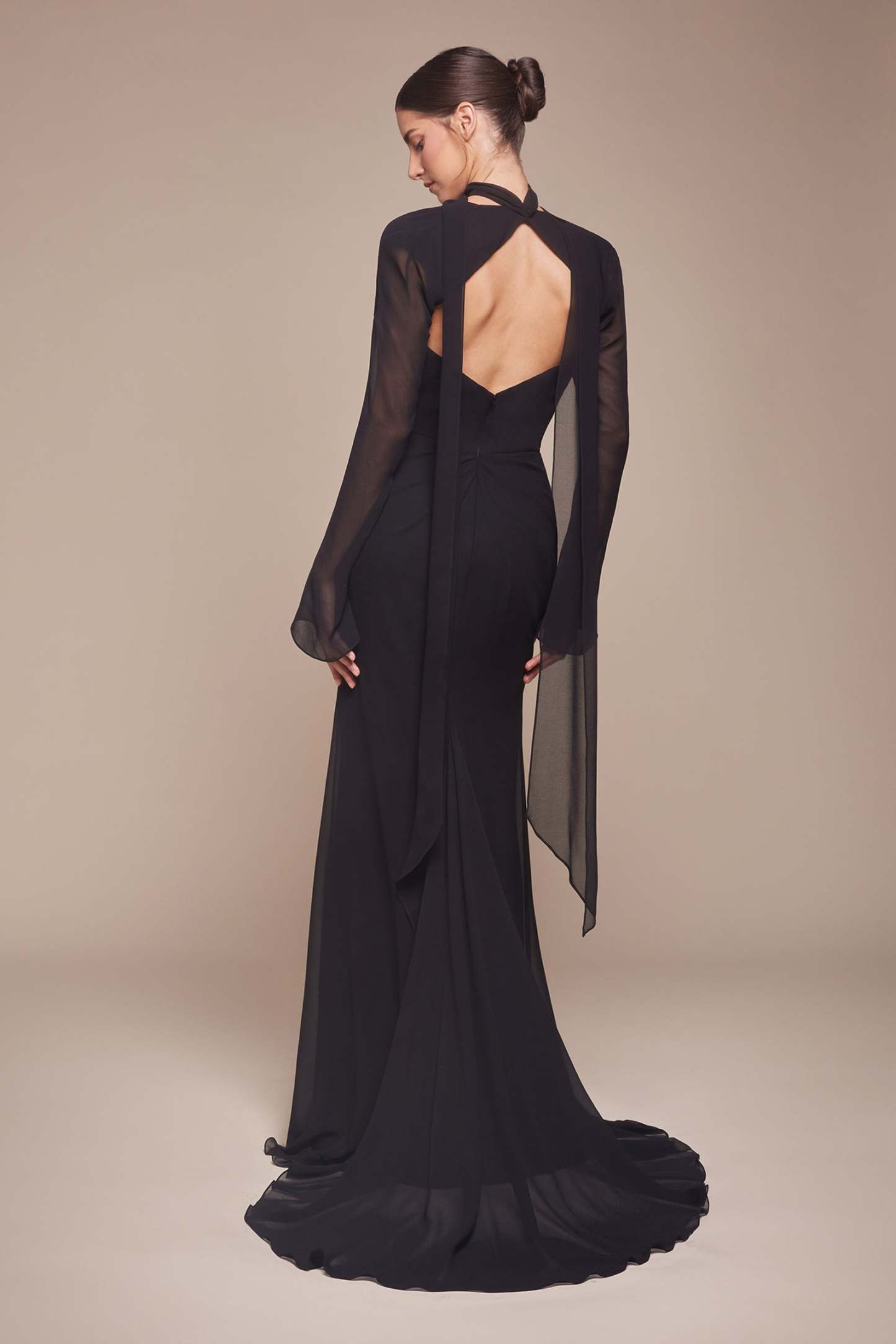 Elegance Strapless Softly Draped Chiffon Bridesmaid Dress #CD357