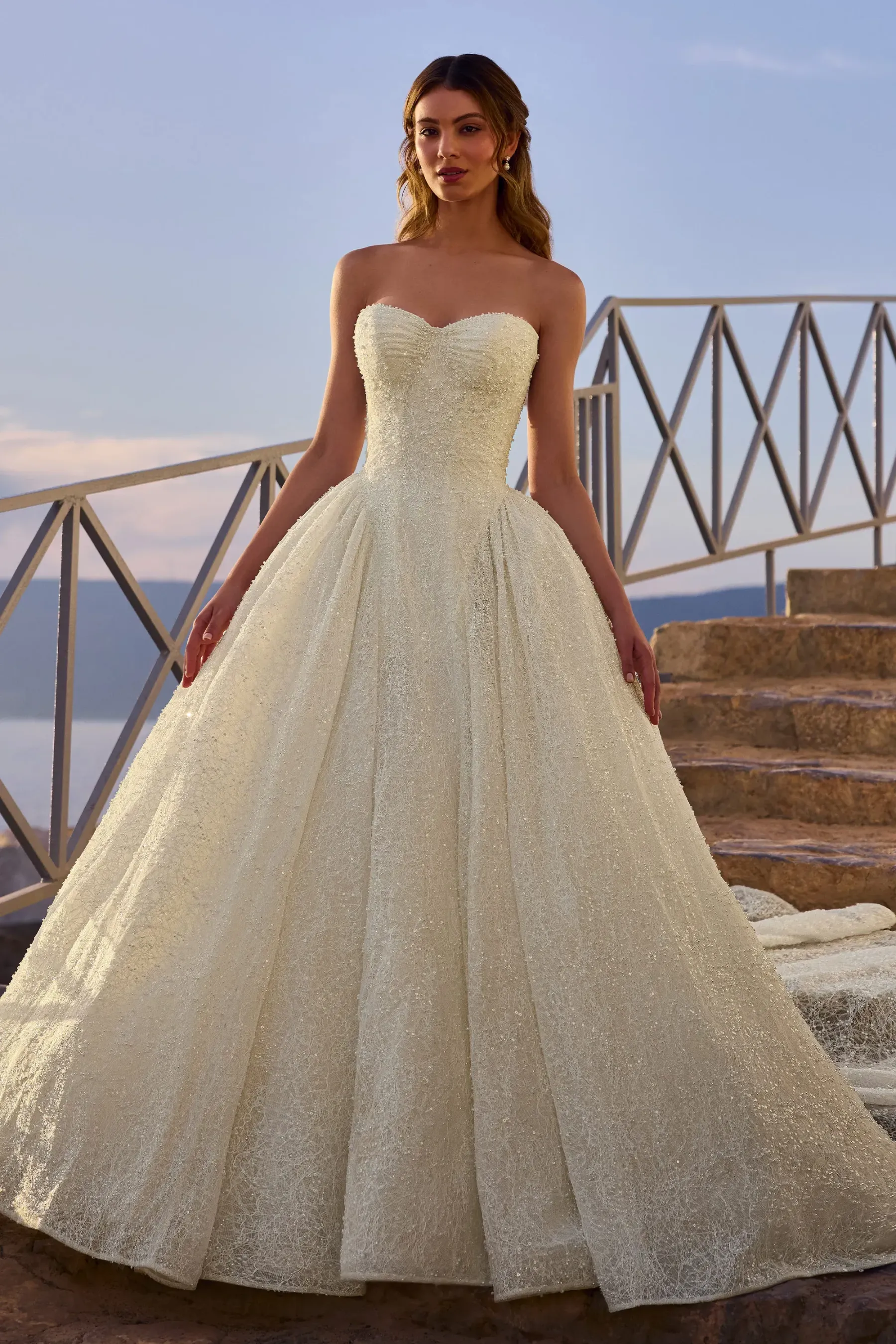 Sweetheart Beaded Bridal Gown with Strapless Neckline #Sophia Tolli ST655