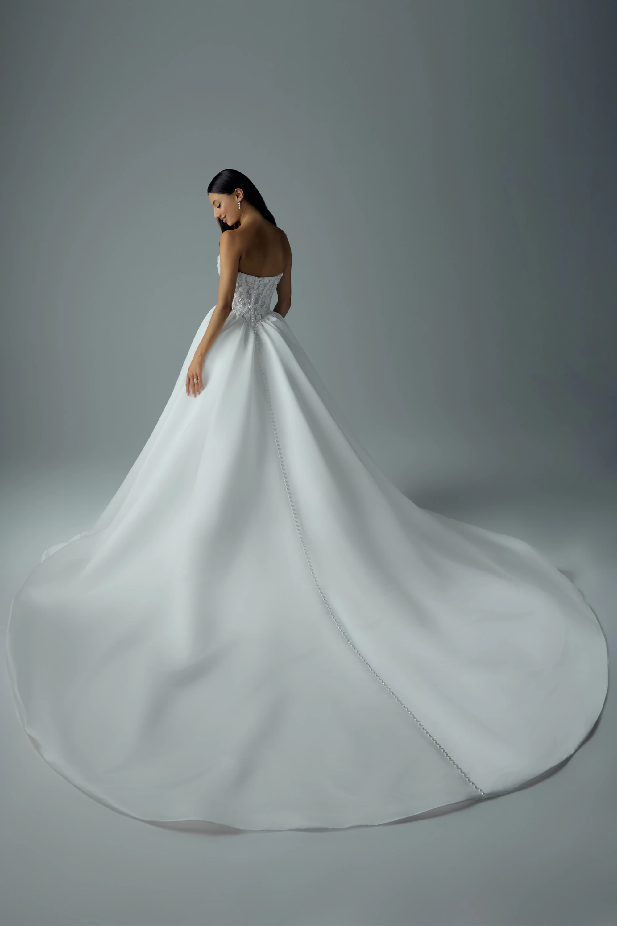 Ball Gown Strapless Sweetheart Wedding Dress with 3D lace #Sophia Tolli Y3235