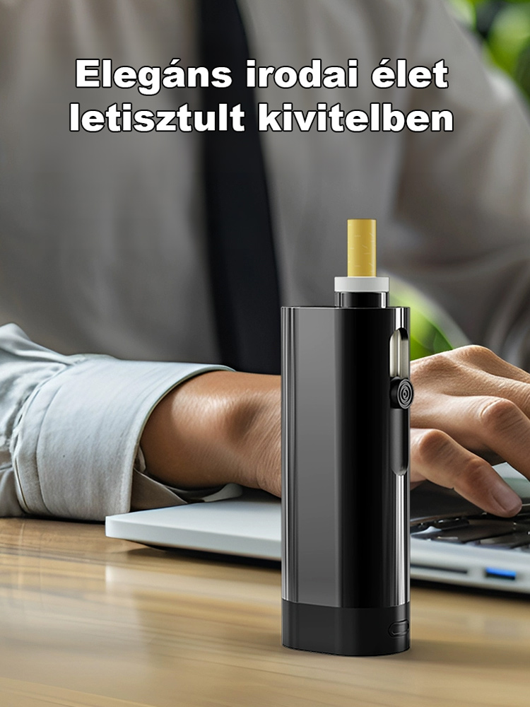 Elege van a hamuból és a cigarettafüstből? Csak helyezzen be egy cigarettát, és finoman nyomja meg. A volfrámszál automatikusan begyullad – a biztonságos dohányzásért, akár vezetés közben is.