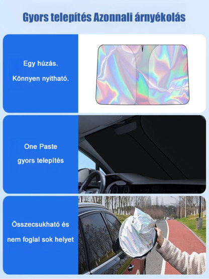 Lézeres autó napellenző