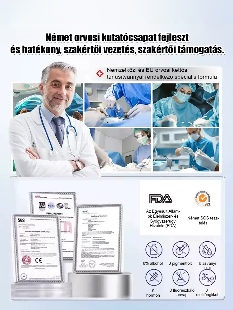 Svájci szakértelem: Sima bőr szemölcsök és hegek nélkül! 