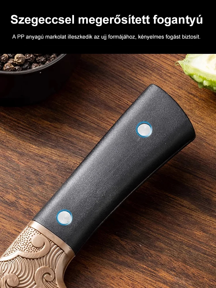 Fading rendkívül éles rozsdamentes acél csúcsú konyhakés HB