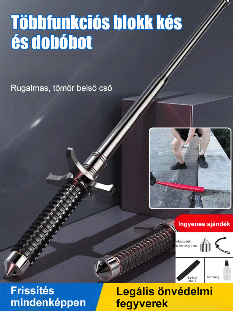 Kültéri multifunkcionális teleszkópos túrázó pólus