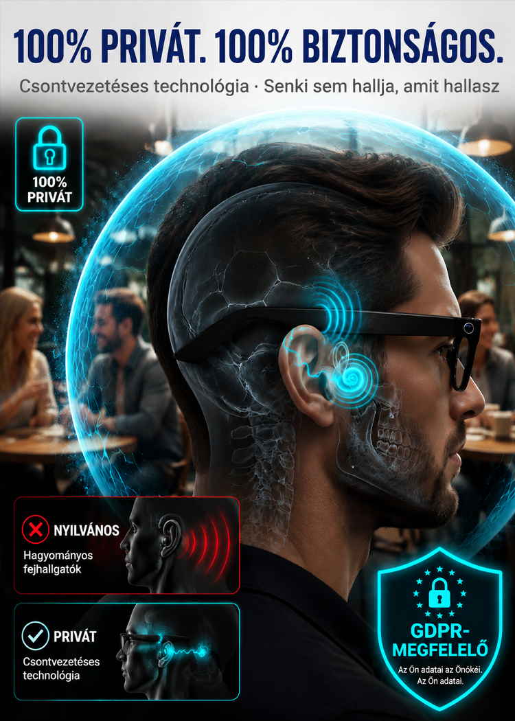 🚀 Lépj be a jövőbe az új generációs AI Okosszemüveggel! 🕶️ Unod már a hunyorgást és a telefonod folyamatos bámulását? Ez a szuperkönnyű, repülőgépipari szénszálas okosszemüveg mindent tud, amire a mindennapokban szükséged van!