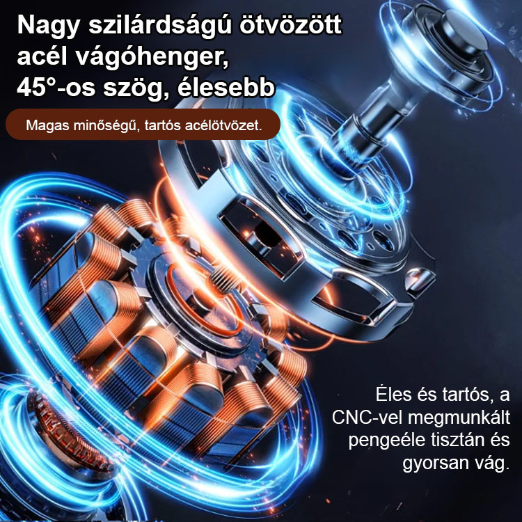 【Minden otthon kötelező darabja!】Elektromos körömlakklemosó 😍 Automatikus vágás és polírozás egyetlen gombnyomással az azonnal sima, sorjamentes körmökért.