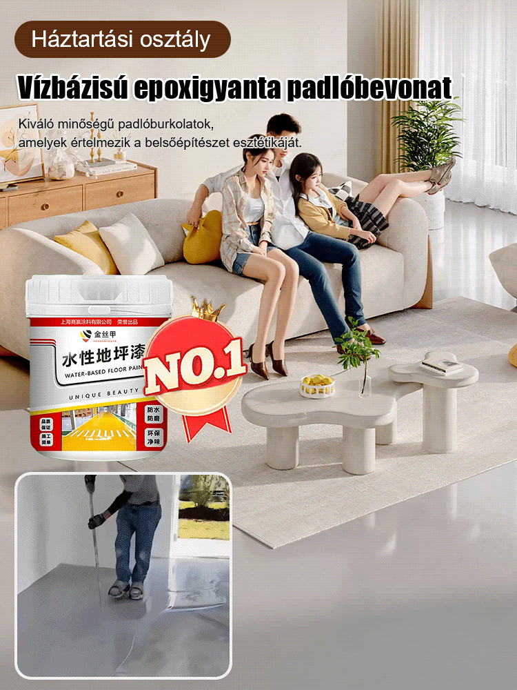 Arany selyem vízálló epoxi padlófesték