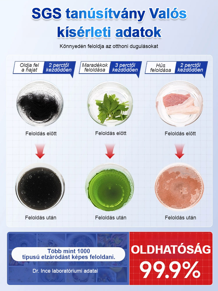  💪【Hatékony lefolyótisztító】 gyors, könnyed és szuperhatékony lefolyótisztítási élményt nyújt!
