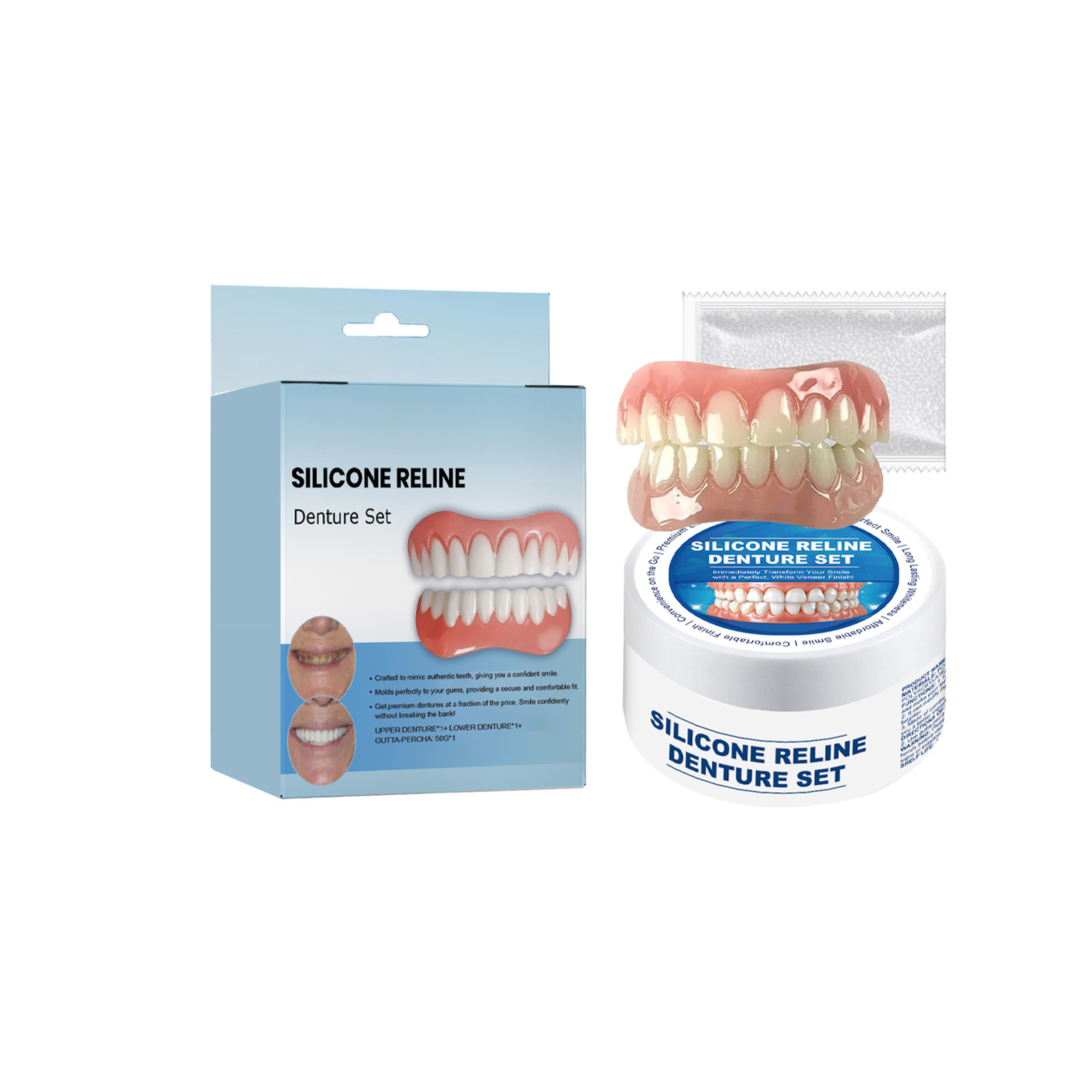 Tökéletes Mosoly Fogpótlás Készlet