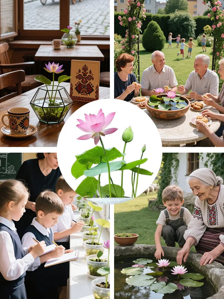 【Tisztítja a levegőt】Teknős lótuszmagok!🌸A tekenő liliomot nem kell öntözni. A napfény és a tiszta víz tartja életben és tisztítja a levegőt!