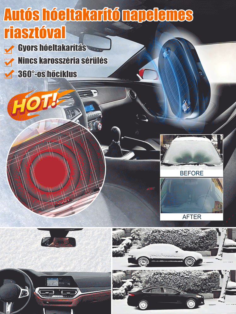 Napelemes hóriasztó autóba ❄️ Könnyen olvasztja a jeget és a havat elektromágneses hullámok segítségével!