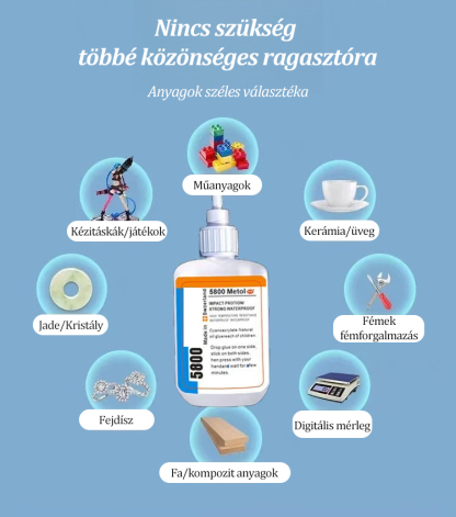 Vízálló átlátszó erős univerzális ragasztó