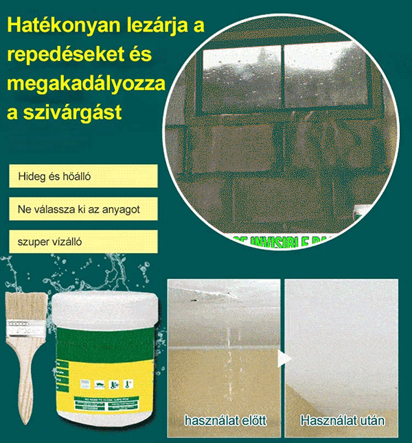 Átlátszó vízálló tárgy