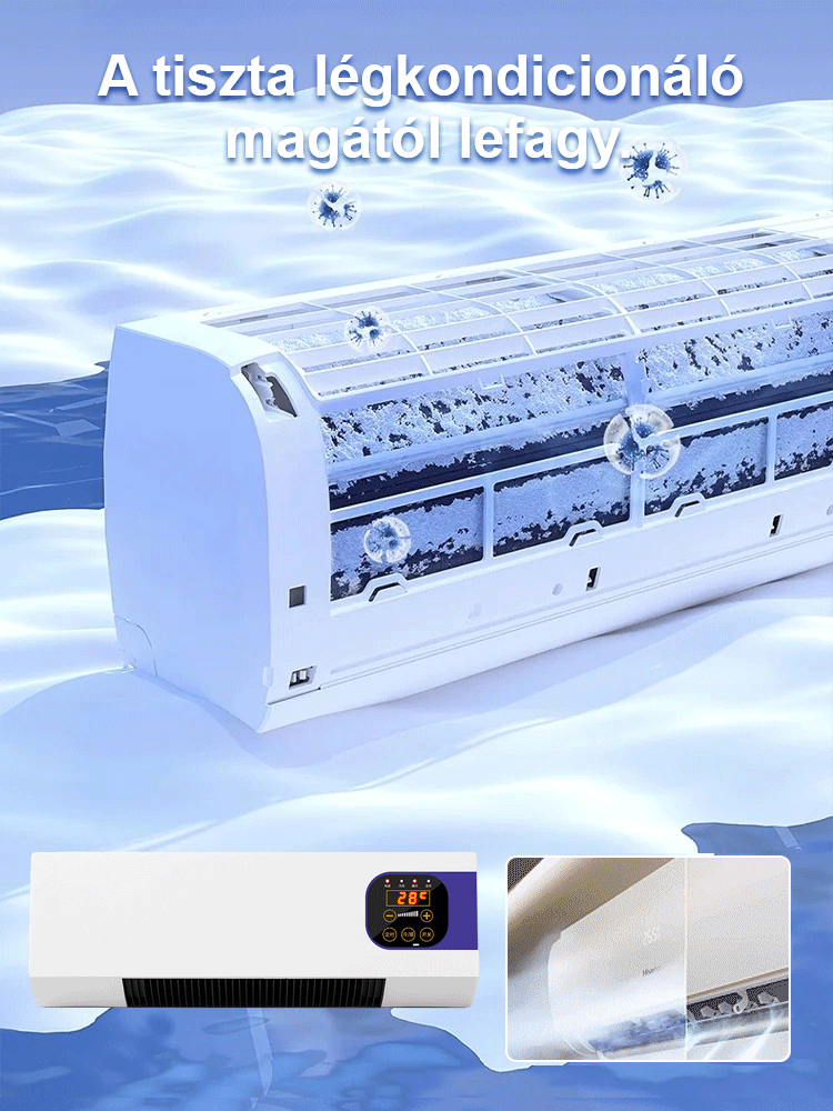 【Ingyenes próbaverzió】 ❄️ Gyorsan lehűt 120 négyzetmétert 3 másodperc alatt. Fűtési és hűtési funkciók, csendes és energiatakarékos, intelligens hőmérséklet-szabályozással!