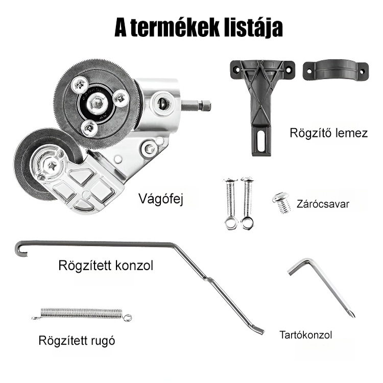 Hordozható többfunkciós fémolló