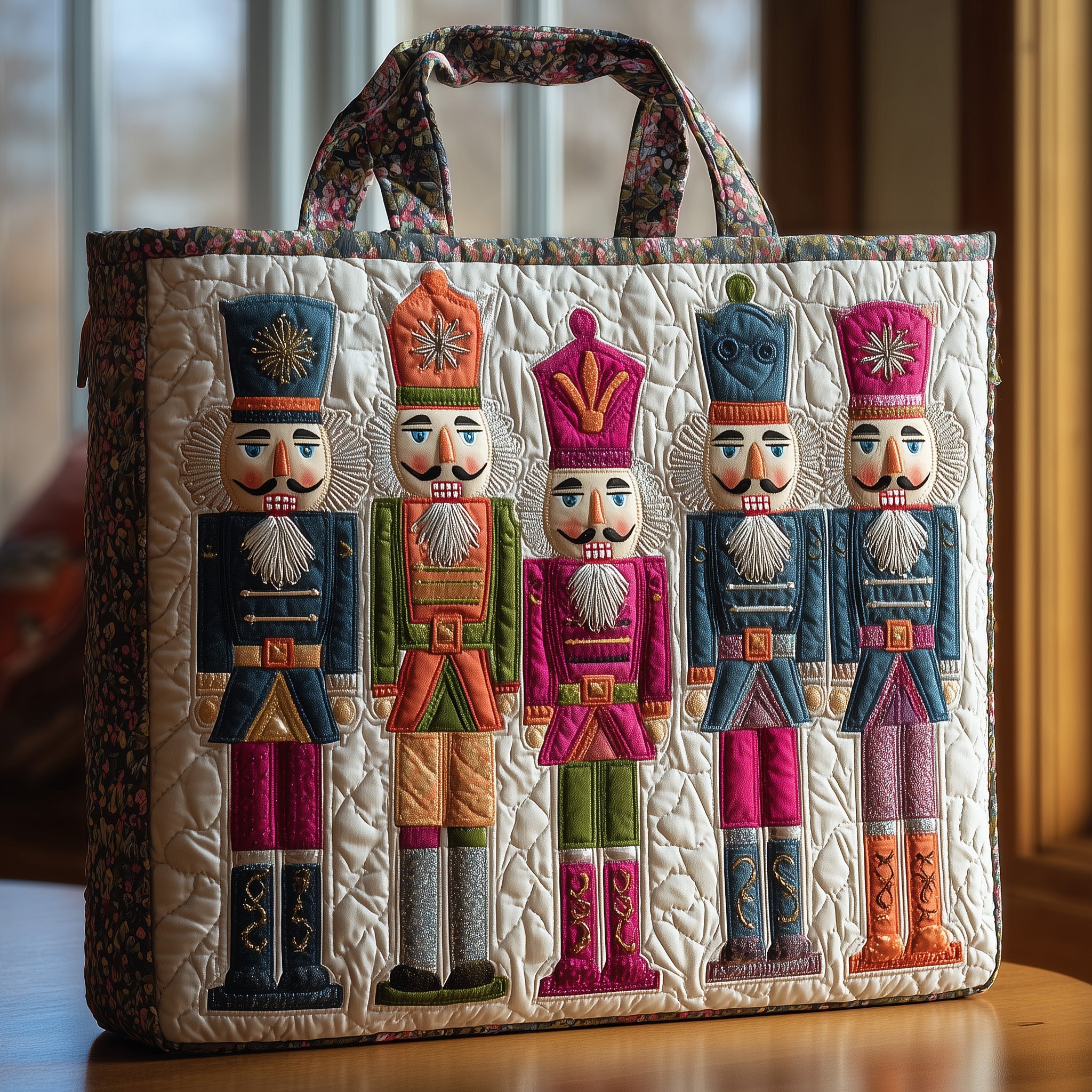 Nutcracker Quilted Tote Bag