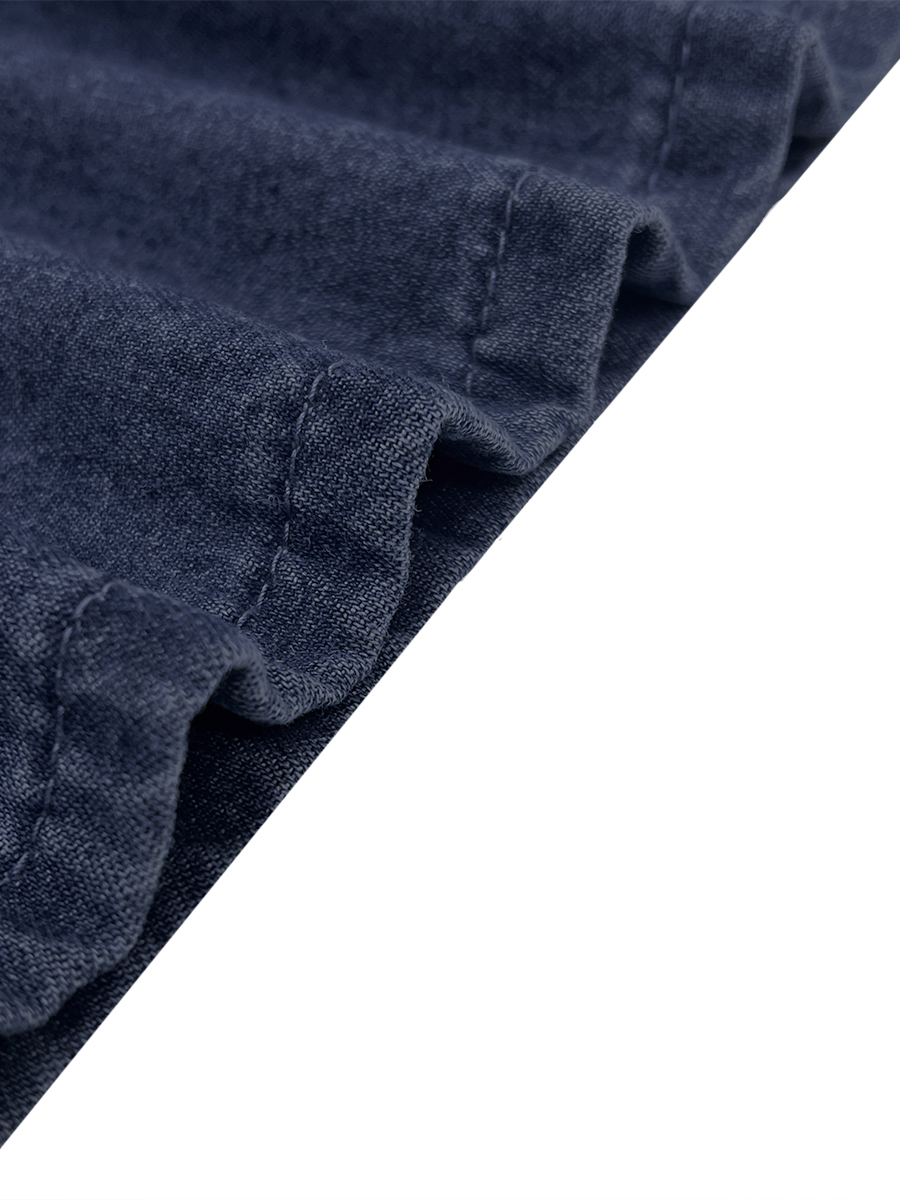 Loose Wide Leg Pockets Solid Color Jean Pants Bottoms