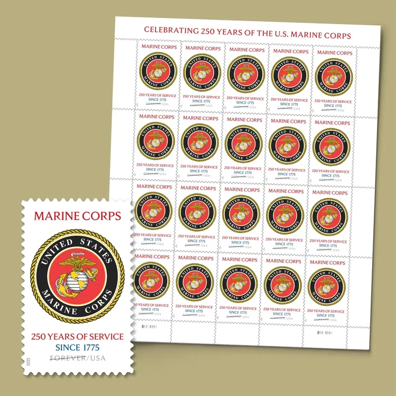 2025 U.S. Marine Corps 250th Stamps