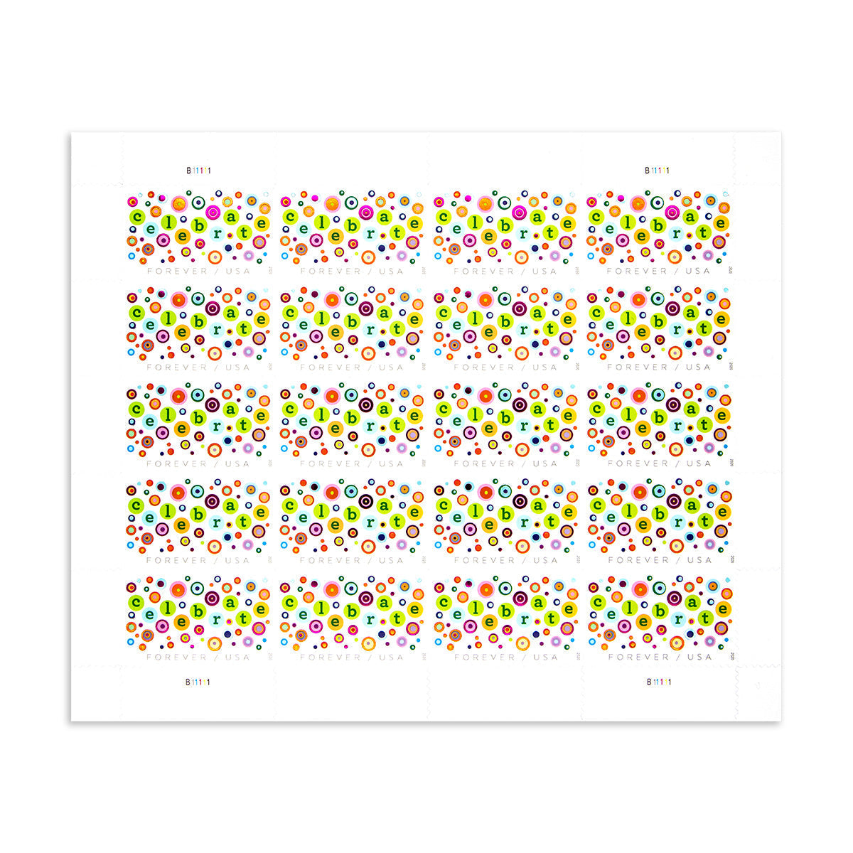 2020 Let’s Celebrate!  Stamps