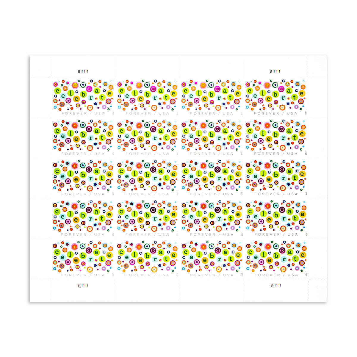 2020 Let’s Celebrate!  Stamps