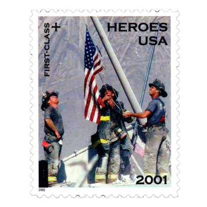 2001 Heroes America responds stamps