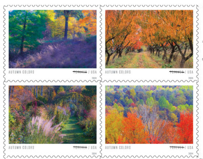 2024 Autumn Colors Forever Stamps