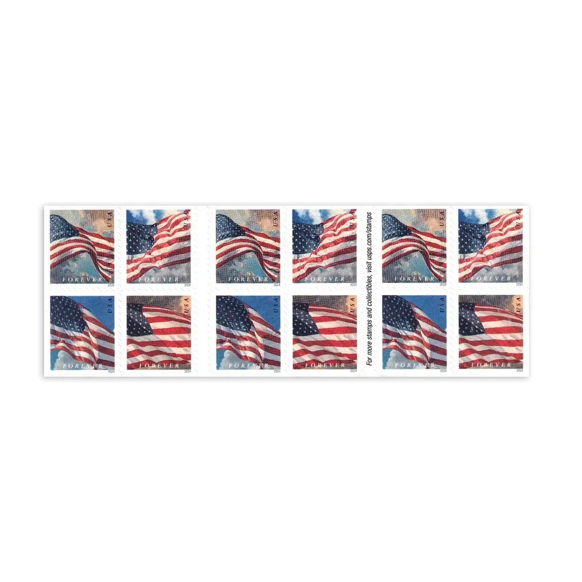 2017～2019 & 2022～2024 U.S. FLAG FOREVER STAMPS